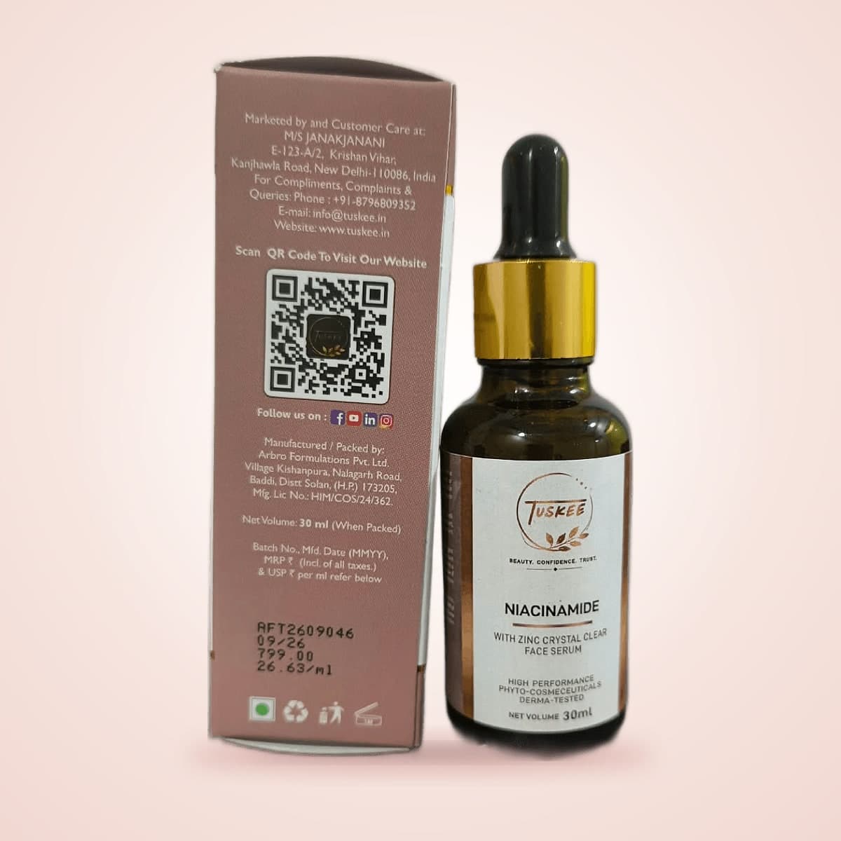 Niacinamide with Zinc Crystal Clear Face Serum