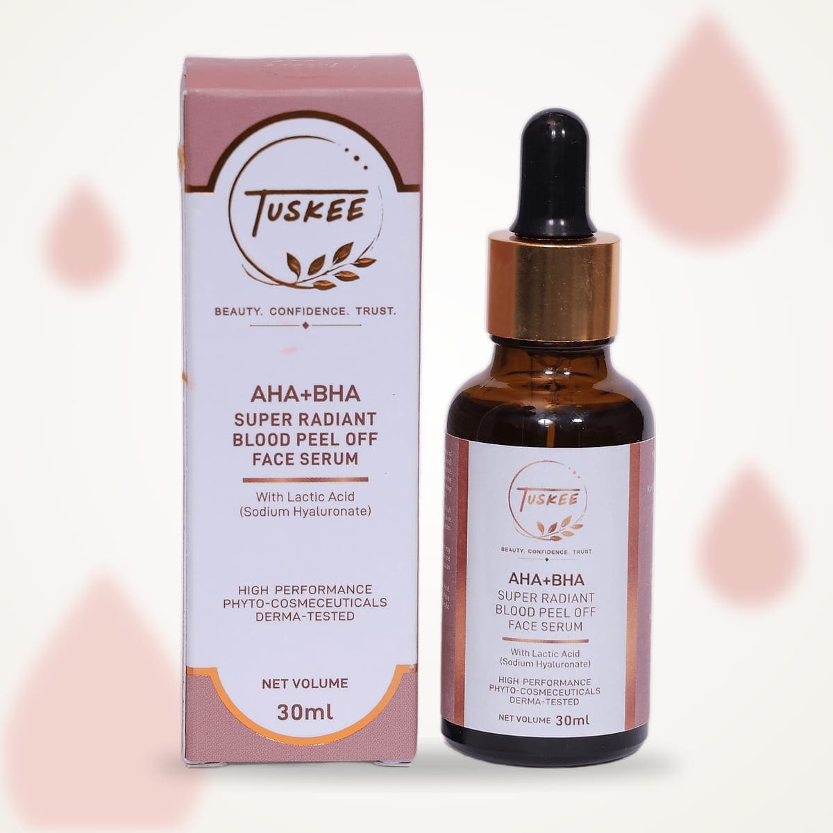 AHA BHA serum for smooth skin