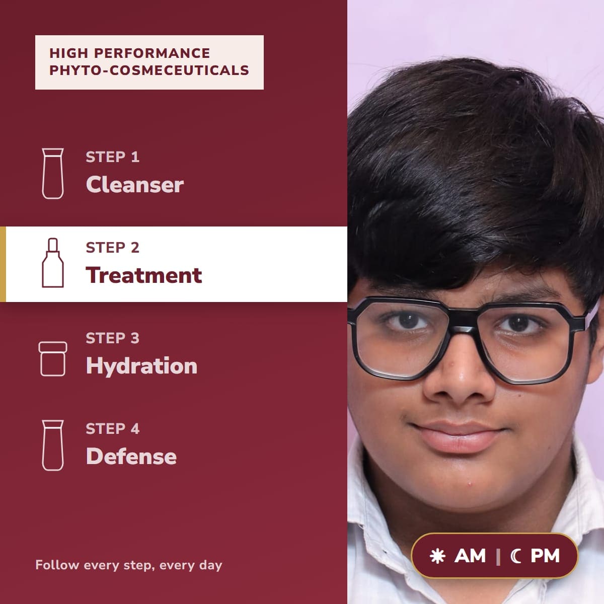Routine with glutathione serum